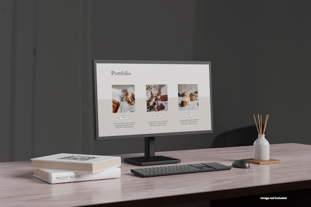 modello di monitor desktop