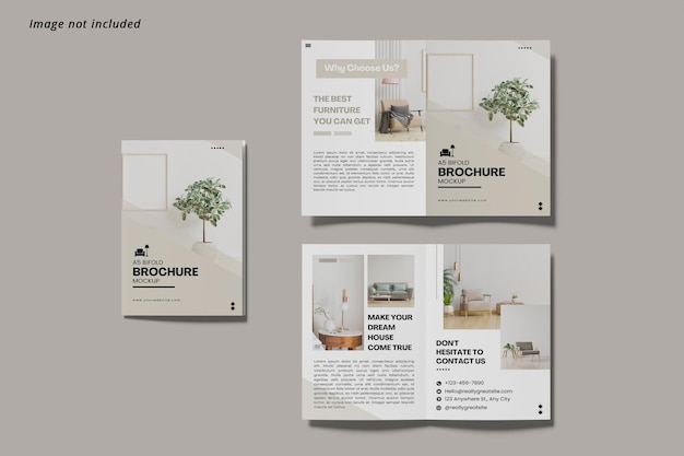 modello di opuscolo bifold a5