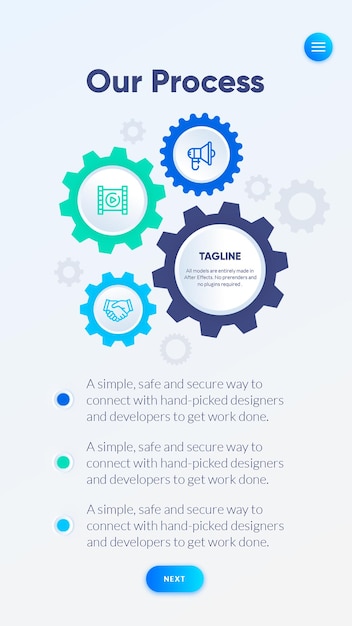 modello di opzioni infografica colorato vettoriale