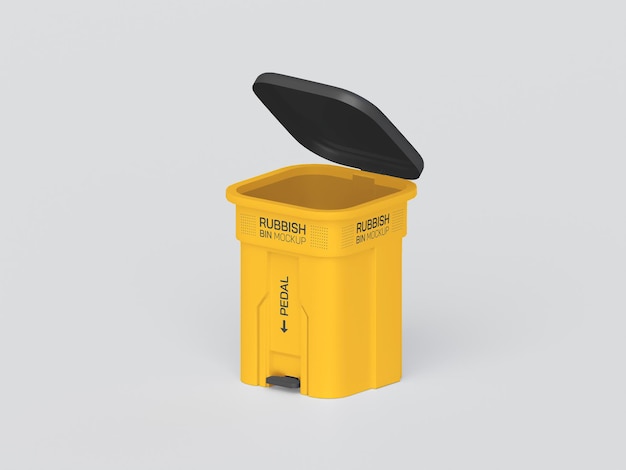 Modello di pattumiera in plastica