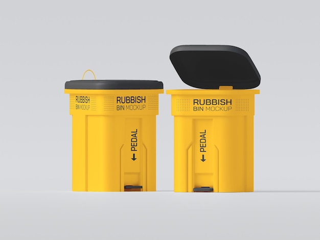Modello di pattumiera in plastica
