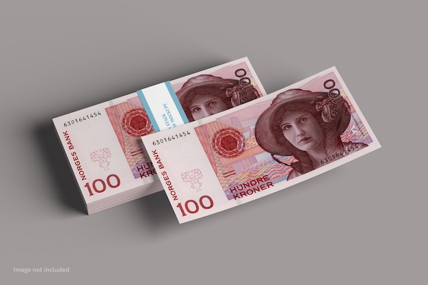 Modello di pila di soldi