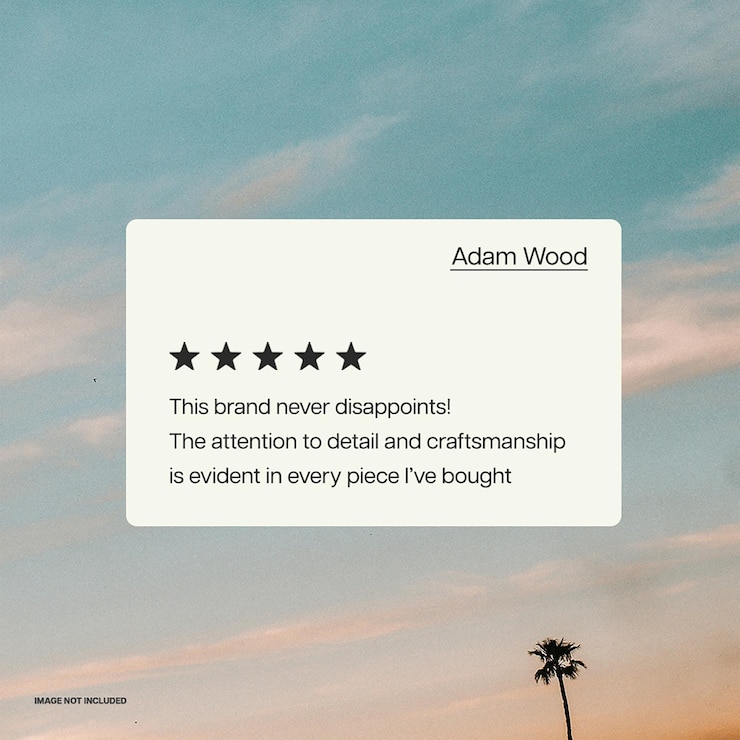 PSD modello di post di instagram per la testimonianza dei clienti