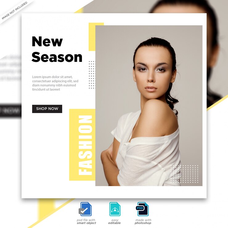 PSD modello di post di social media vendita di moda premium psd
