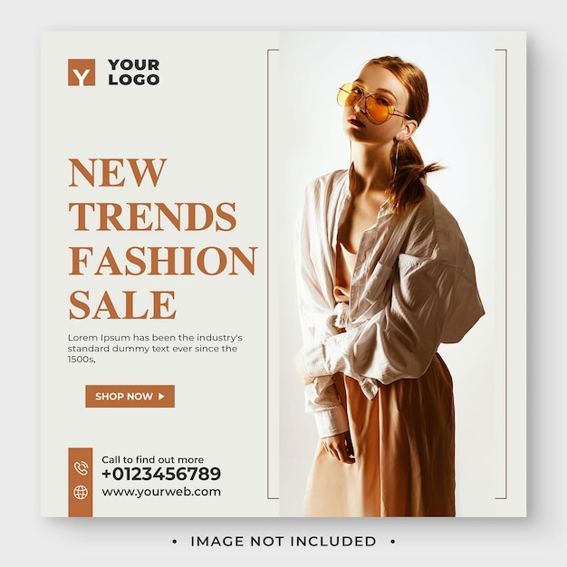 modello di post di vendita di moda su Instagram