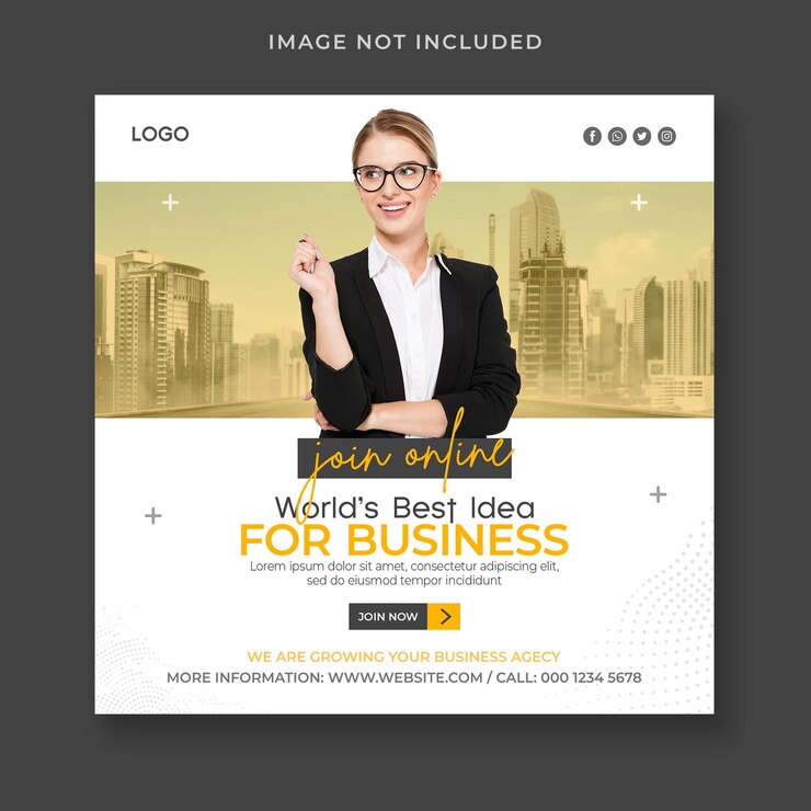 PSD modello di post instagram social media marketing digitale