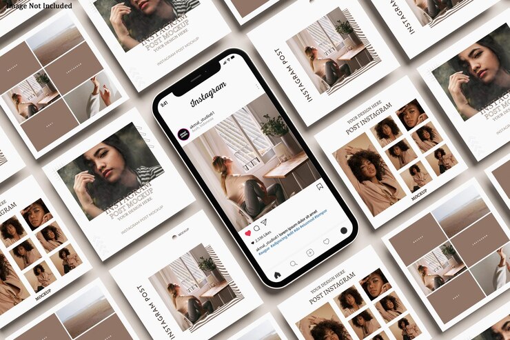 PSD modello di post su instagram e storia su instagram