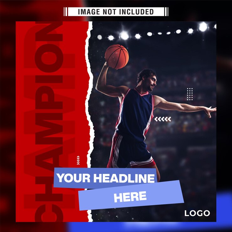 Modello di post sui social media di basket Psd Gratuite