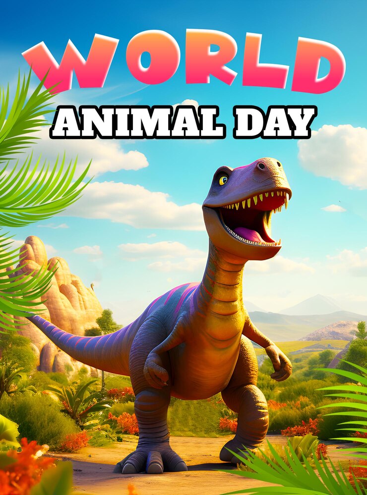 Modello di post sui social media per la giornata mondiale degli animali PSD