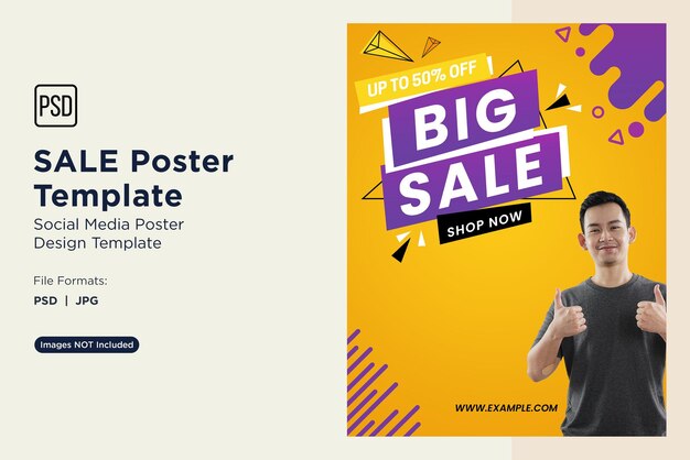 Modello di poster di grande vendita