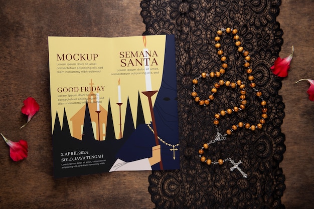 Modello di poster di Semana Santa