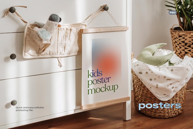 Modello di poster PSD per bambini