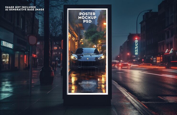 Modello di poster stradale PSD