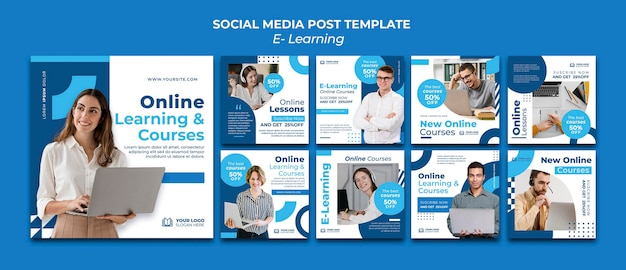 Modello di progettazione del post della storia di e-learning