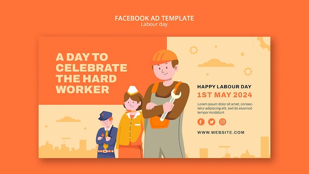 Modello di progettazione della festa del lavoro