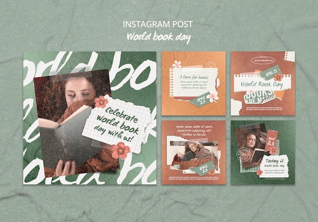 Modello di progettazione della giornata mondiale del libro