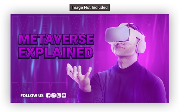 Modello di progettazione delle miniature di YouTube Metaverse