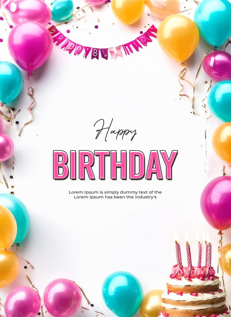 PSD modello di progettazione di banner di sfondo di compleanno psd