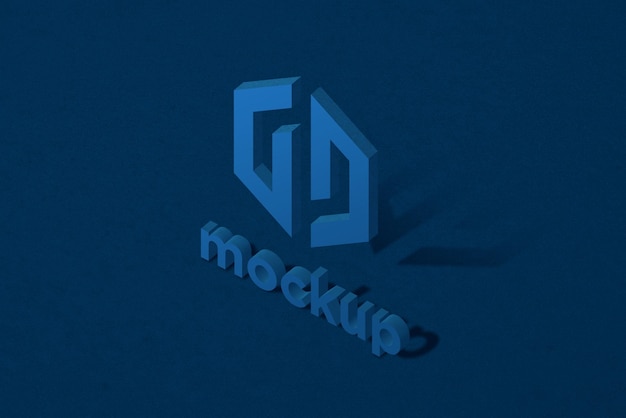 Modello di progettazione di mockup di logo