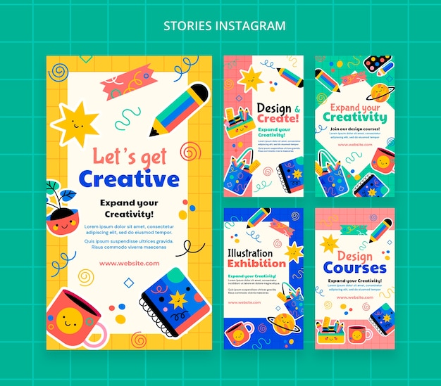 Modello di progettazione grafica design piatto