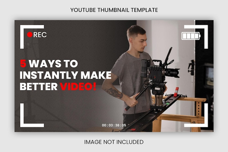 PSD modello di progettazione miniatura youtube aziendale per creatore di video
