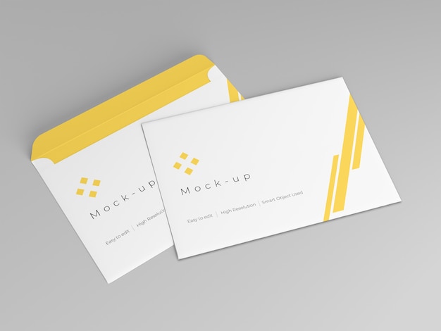 Modello di progettazione mockup busta