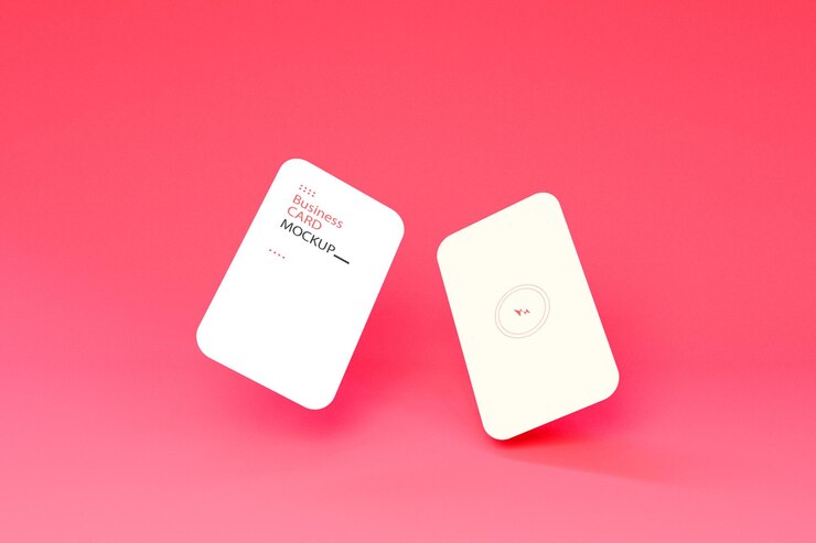 Modello di progettazione mockup elegante biglietto da visita minimale