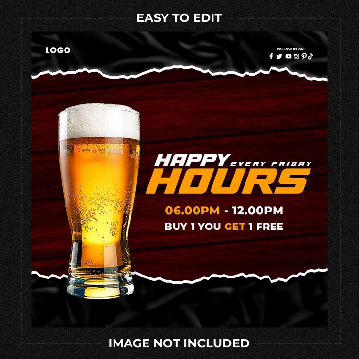 PSD modello di promozione post o volantino sui social media bar caffetteria
