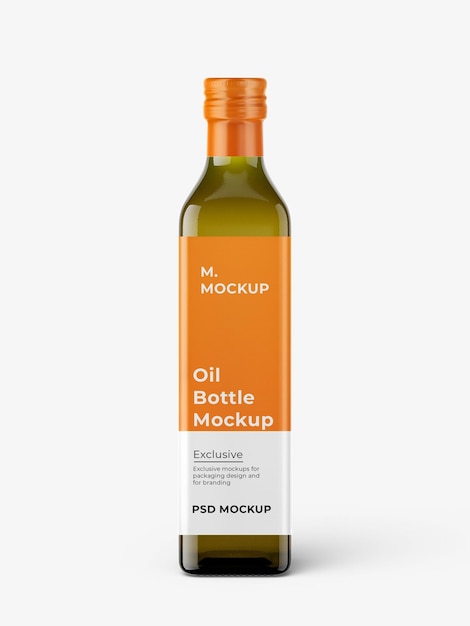 modello di qualità della bottiglia di olio psd