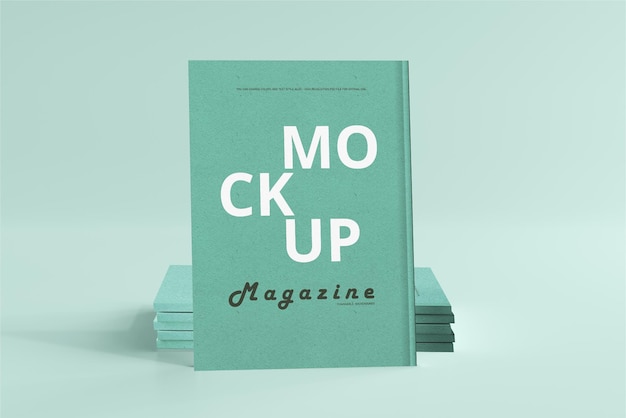 modello di rivista e copertina di libro