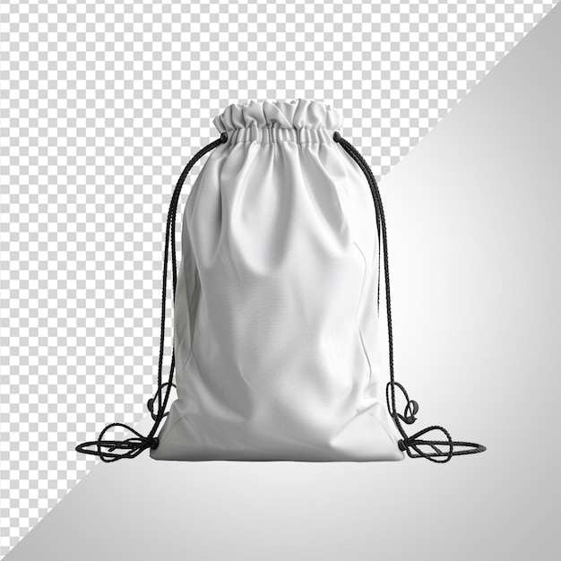 modello di sacco da ginnastica bianco png