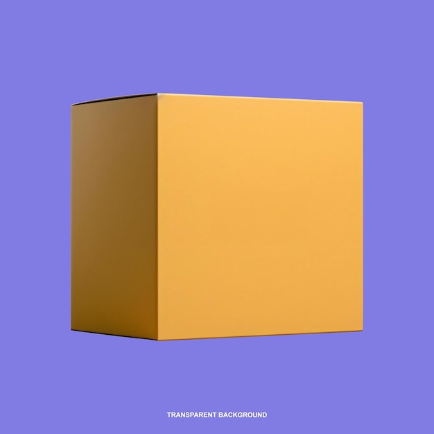Modello di scatola di cartone 3D