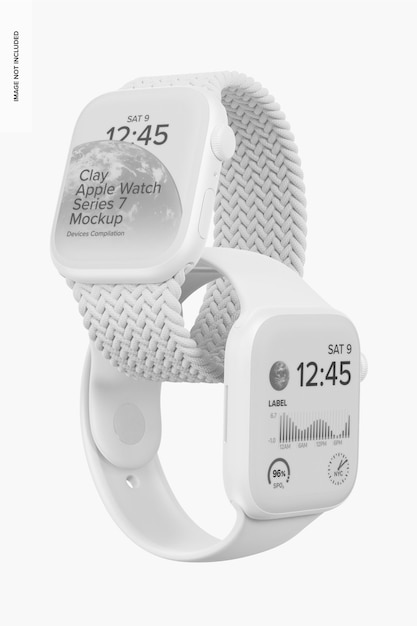 Modello di set di argilla Apple Watch serie 7