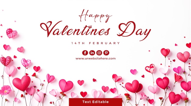 Modello di sfondo per la celebrazione della Festa di San Valentino