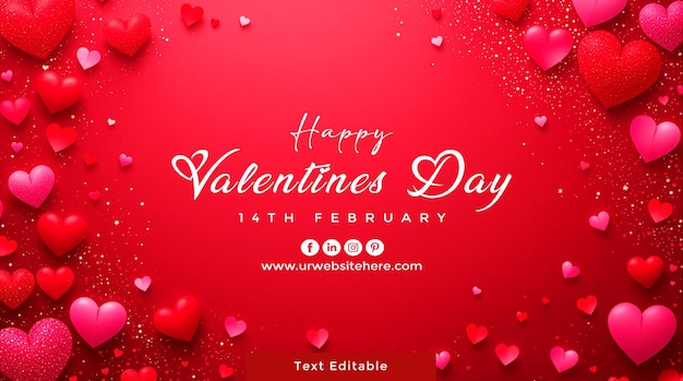 Modello di sfondo per la celebrazione della Festa di San Valentino