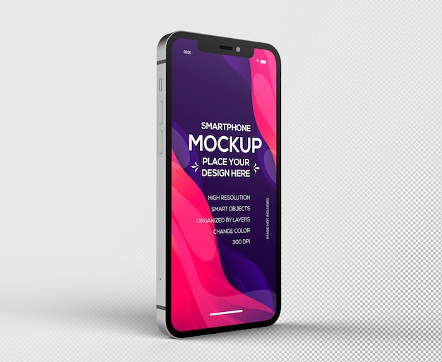 Modello di smartphone 3D isolato