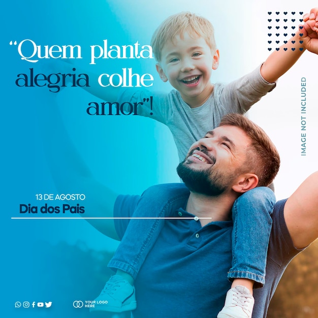 modello di social media father039s day dia dos pais in brasile