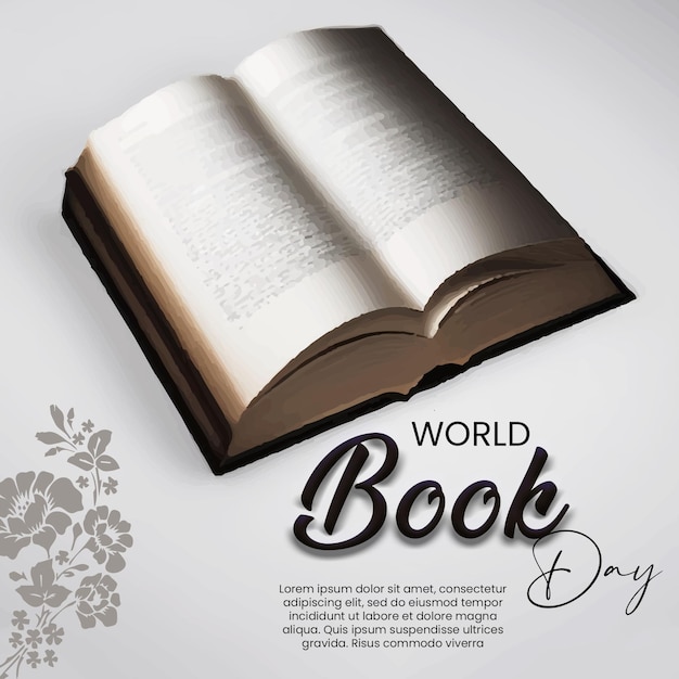Modello di social media per la Giornata Mondiale del Libro