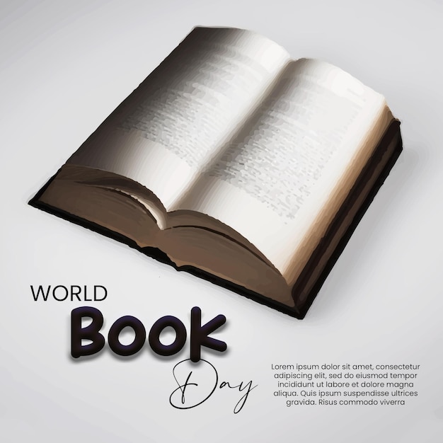 Modello di social media per la Giornata Mondiale del Libro