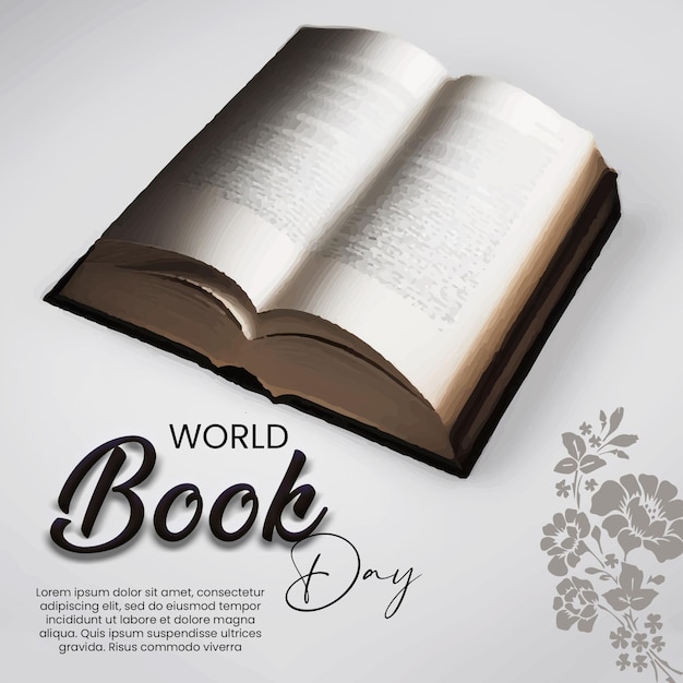Modello di social media per la Giornata Mondiale del Libro