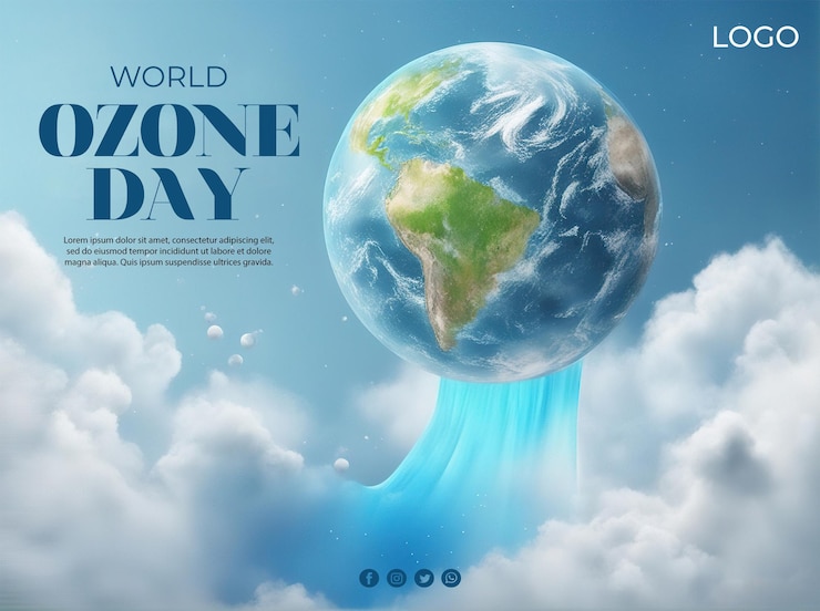 PSD modello di social media post instagram per la giornata mondiale dell'ozono psd