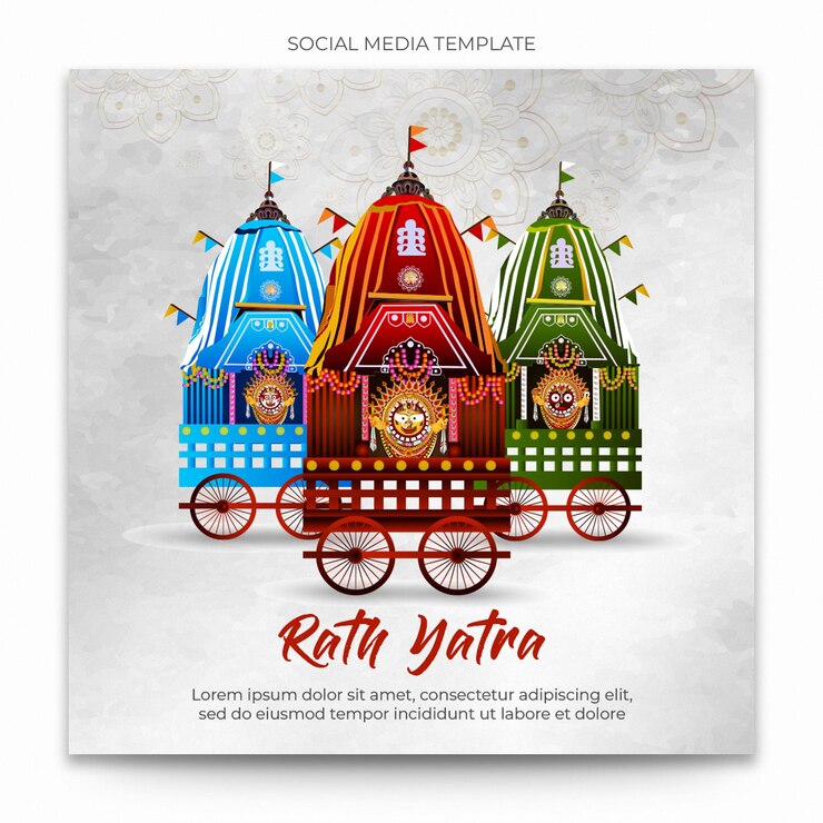 Modello di social media Rath Yatra Instagram