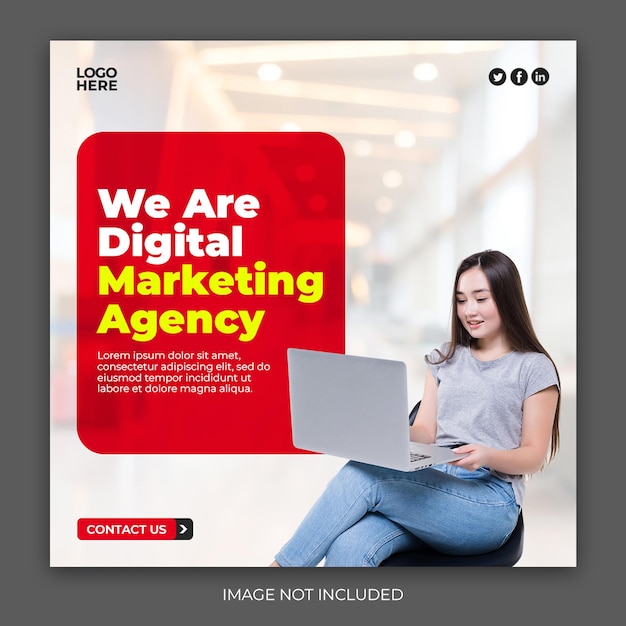 Modello di storia di Instagram per social media di agenzia di marketing PSD