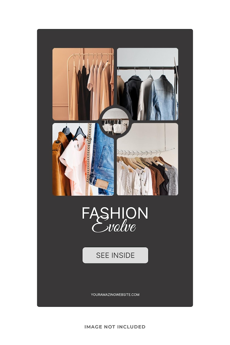 PSD modello di storie di instagram di moda psd
