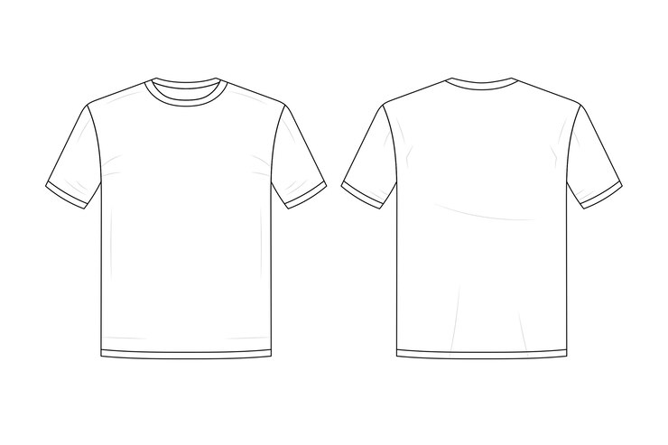 PSD modello di t-shirt isolato