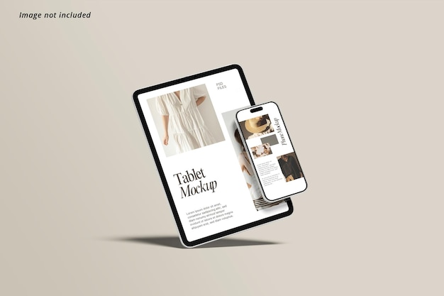 Modello di tablet e smartphone