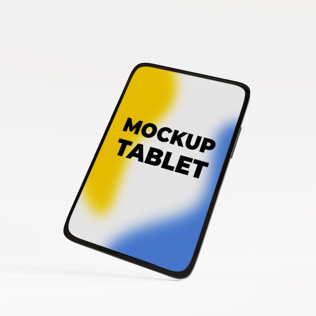 Modello di tablet realistico 3D con livello modificabile