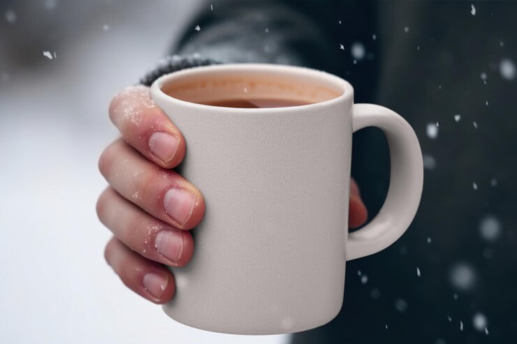 PSD modello di tazza da caffè psd