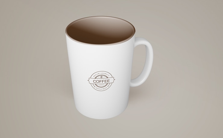 PSD modello di tazza di caffè per il merchandising