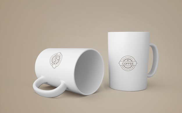 Modello di tazza di caffè per il merchandising